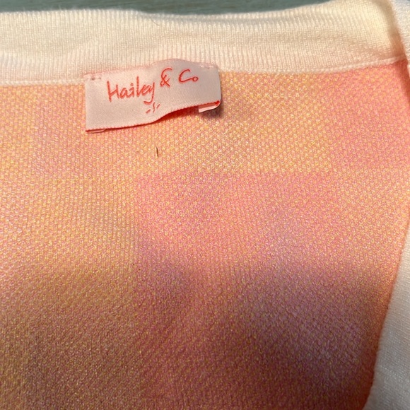 Hailey & Co multi color, button front sweater - Picture 2 of 4
